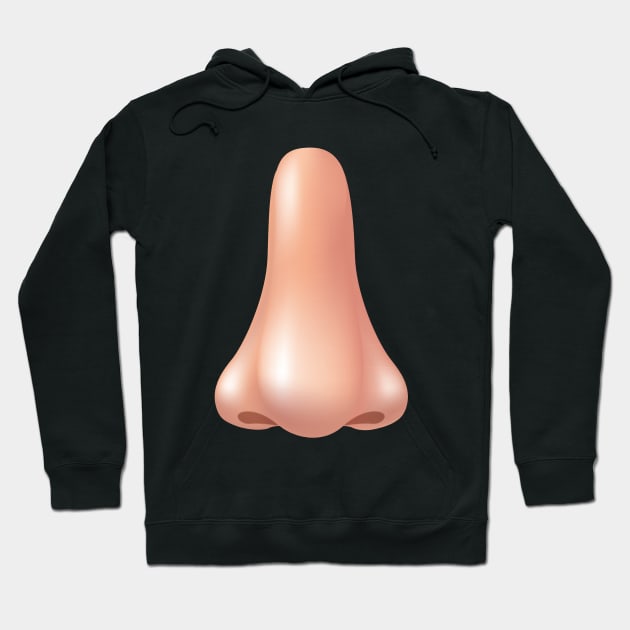 Big comical nose Hoodie by dodgerfl